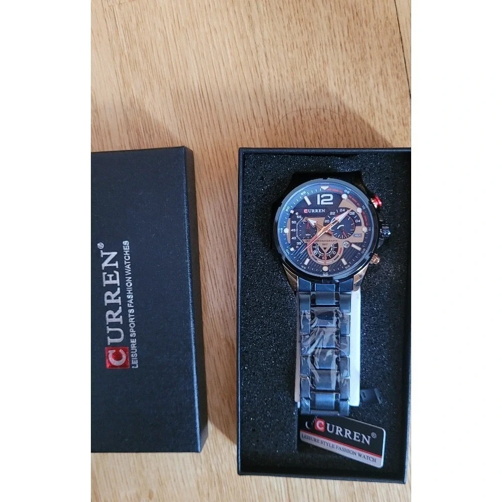 CURREN Chronograph Stylish Stainless‎ Steel Watch For Men
